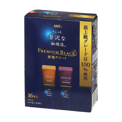 ＡＧＦ　ちょっと贅沢な珈琲店　プレミアムブラック　産地アソート　１６本入