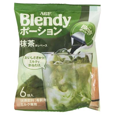 AGF　ブレンディポーション　抹茶オレベース　6個入