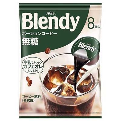 AGF ポーションコーヒー無糖 8個入