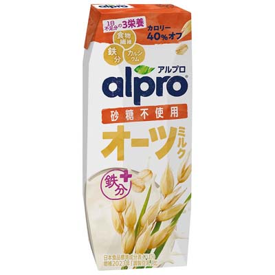 ダノン アルプロオーツミルク砂糖不使用 250ml
