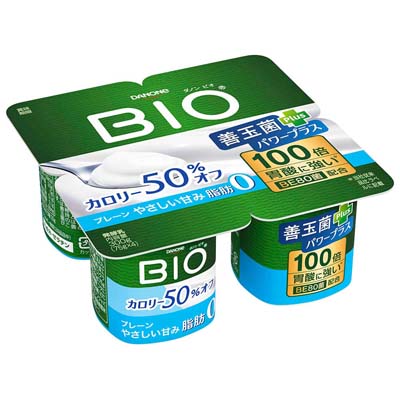 ダノン　ビオプレーンカロリー５０％オフ　やさしい甘み　75g×４個
