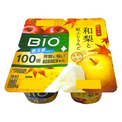 ダノン　ビオ　和梨と紅ふじりんご　75ｇ×4個