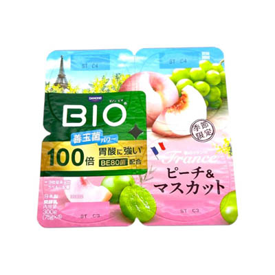 ダノン　ビオ　ピーチ＆マスカット７５ｇ×４