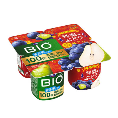ダノン　ビオ　洋梨＆ぶどう　75ｇ×4個