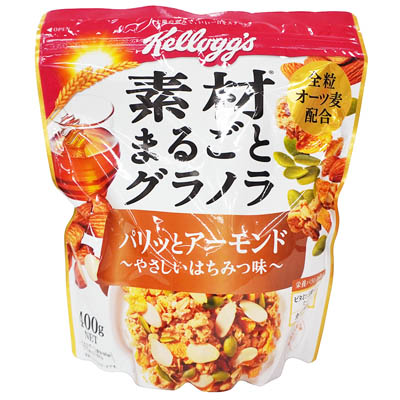 ケロッグ　素材まるごとグラノラ　パリッとアーモンド ～やさしいはちみつ味～　400ｇ