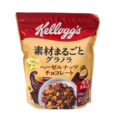 ケロッグ　素材まるごとグラノラ　ヘーゼルナッツチョコレート　370ｇ