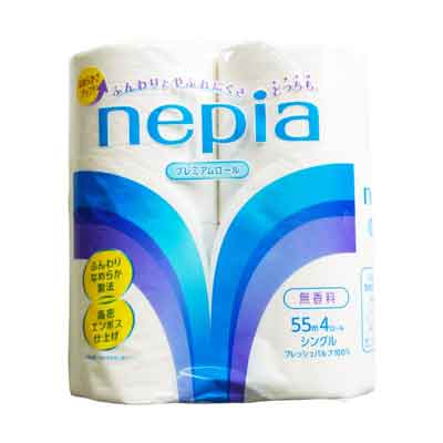 ネピア　プレミアムロール　無香料　シングル　55ｍ×4ロール