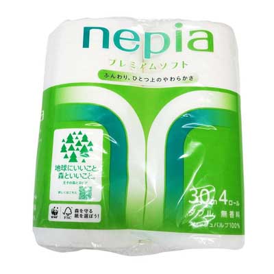 ネピア プレミアムソフト 無香料 ダブル 4ロール