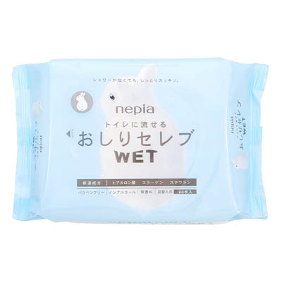 ネピア　おしりセレブWET　つめかえ用　60枚