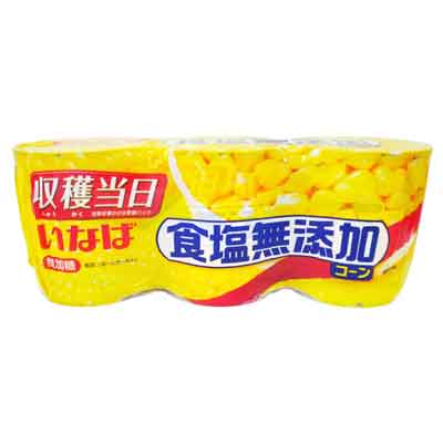 いなば　食塩無添加コーン　160ｇ×3缶