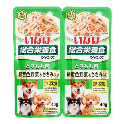 いなば ツインズ とりもも肉 緑黄色野菜&ささみ入り 80g
