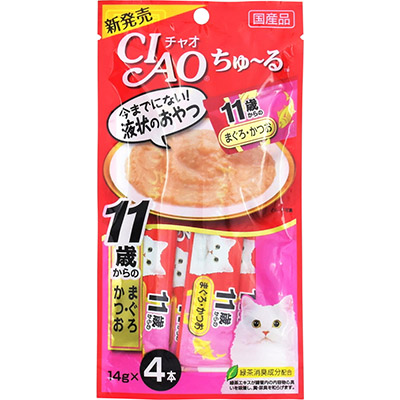 CIAOちゅ~る 11歳からのまぐろ・かつお 14g×4本
