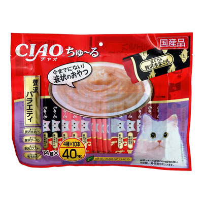 いなば　チャオ　ちゅ～る贅沢バラエティ　１４ｇ×４０本