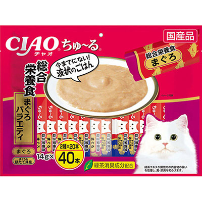 CIAOちゅ～る　総合栄養食　まぐろバラエティ　１４ｇ×４０本