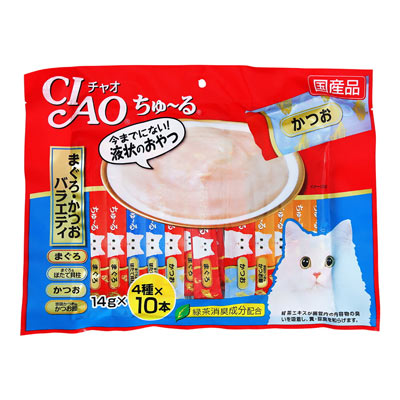 いなば　チャオ　ちゅ～るまぐろ・かつおバラエティ　１４ｇ×４０本