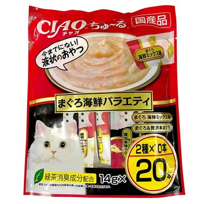 CIAOちゅ～る　まぐろ海鮮バラエティ　14ｇ×2種×10本