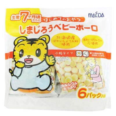大阪前田 しまじろうベビーボーロ 6パック入り