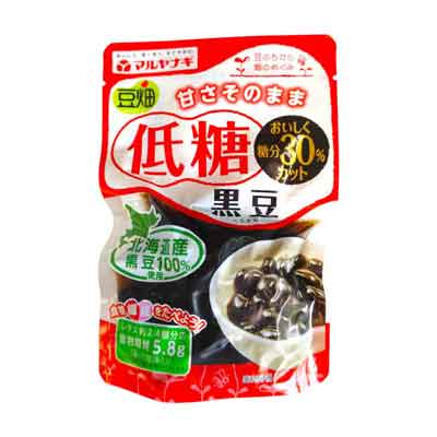 マルヤナギ　豆畑　低糖黒豆　110ｇ