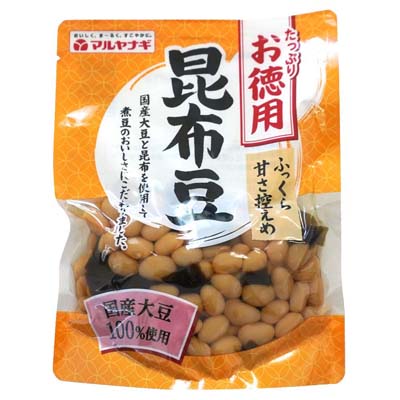 マルヤナギ　お徳用昆布豆　２２０ｇ