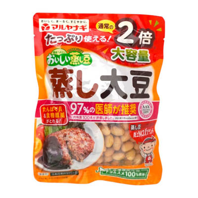 マルヤナギ　おいしい蒸し豆　大容量蒸し大豆　180ｇ