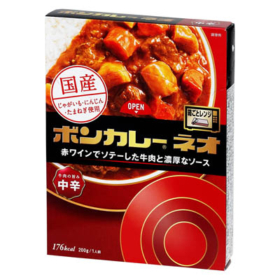 大塚食品　ボンカレーネオ　牛肉の旨み　中辛　200ｇ