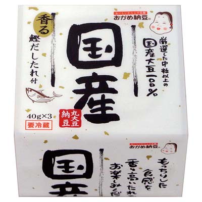 タカノフーズ　おかめ納豆　国産丸大豆納豆　40ｇｘ３個