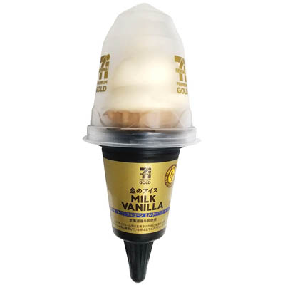 金のアイスワッフルコーンミルクバニラ　180ｍｌ