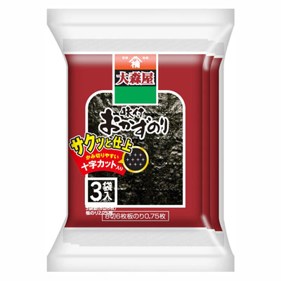 大森屋おかずのり3袋8切6枚