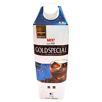 UCC ゴールドスペシャルアイスコーヒー 無糖 1L