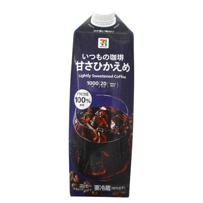 セブンプレミアム いつもの珈琲 甘さひかえめ 1000ml