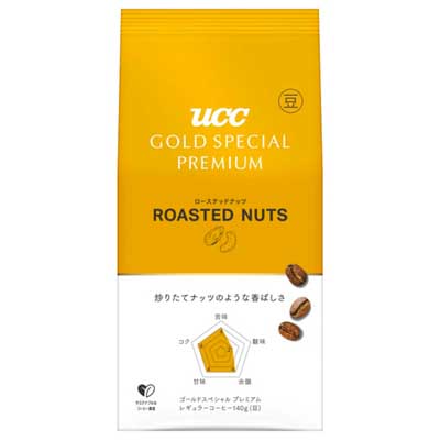 UCC　ゴールドスペシャルプレミアム　ローステッドナッツ（豆）　140ｇ