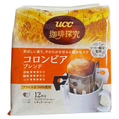 UCC　珈琲探求　ワンドリップコーヒー　コロンビアブレンド　12杯分
