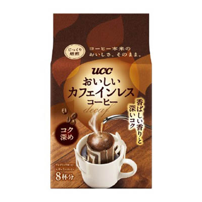 ＵＣＣ　おいしいカフェインレスコーヒー　ドリップコク深め　８袋入