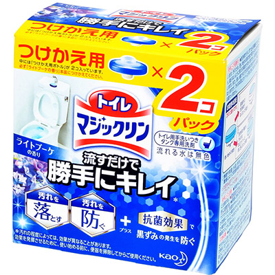 トイレマジックリン 流すだけで勝手にキレイ ライトブーケの香り つけかえ用2個入