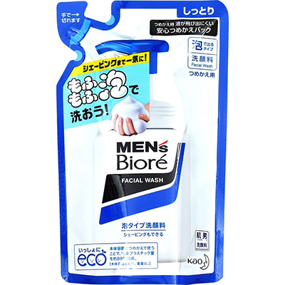 メンズビオレ 泡タイプ洗顔料 つめかえ用 130ml