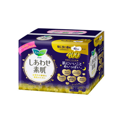 ロリエ しあわせ素肌特に多い夜用400 羽つき 7個