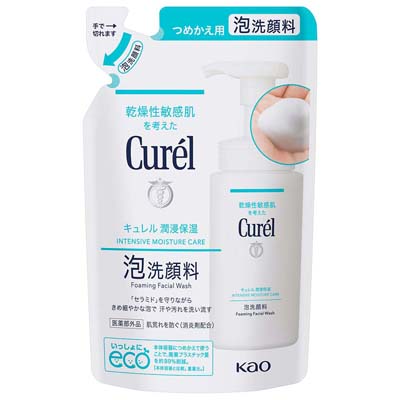 キュレル　潤浸保湿　泡洗顔料　つめかえ用　130ｍｌ