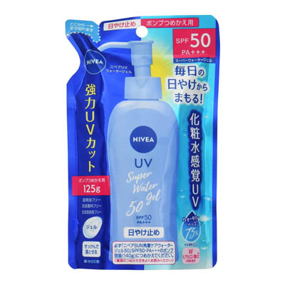 花王　ニベアUV　ウォータージェル　つめかえ用　125ｇ