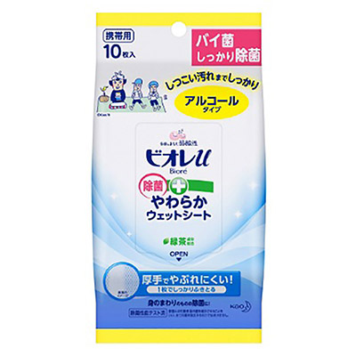 ビオレu 除菌やわらかウェットシート アルコールタイプ 10枚入