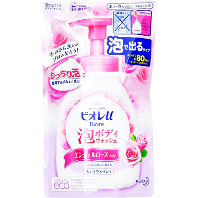 ビオレｕ泡で出てくる！ボディウォッシュエンジェルローズの香り詰替４８０ｍｌ