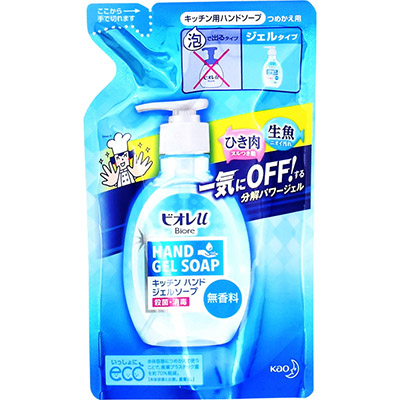 ビオレu　キッチンハンドジェルソープ　無香料　つめかえ　200ml