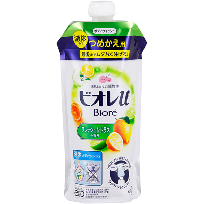 ビオレｕボディウォッシュフレッシュシトラスの香り液体タイプ詰替用３４０ｍｌ
