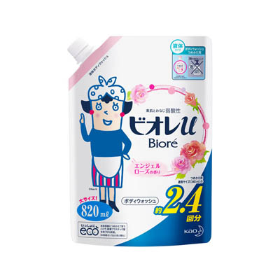 ビオレｕボディウォッシュエンジェルローズの香り液体タイプ詰替用８２０ｍｌ