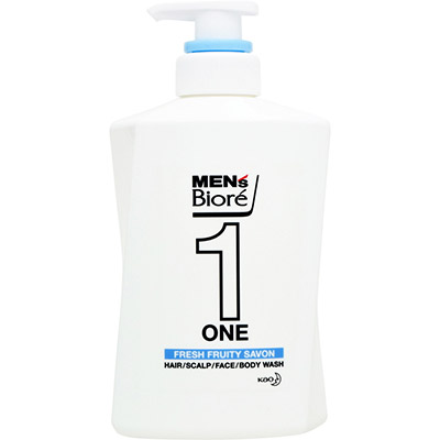 メンズビオレONE オールインワン全身洗浄料 フルーティーサボンの香り 本体 480ml