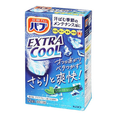 花王　バブエクストラクール　エクストラクールミントの香り　12錠入