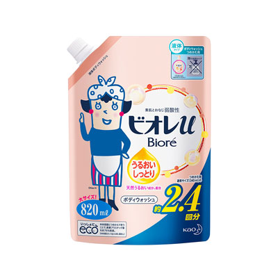 ビオレｕボディウォッシュうるおいしっとり詰替８２０ｍｌ