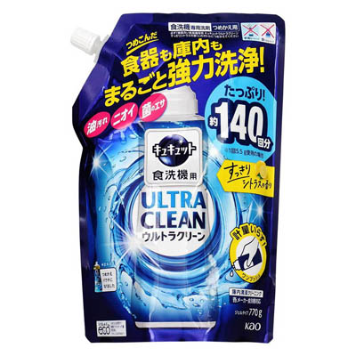 花王 キュキュットウルトラクリーン食洗機用 すっきりシトラスの香り つめかえ用 770g
