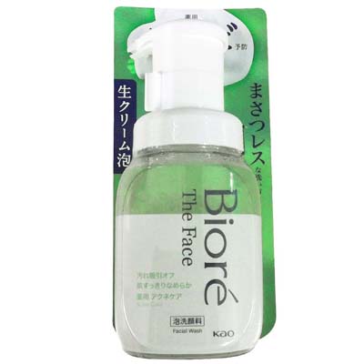 ビオレ　ザフェイス　泡洗顔料　アクネケア　本体　200ml