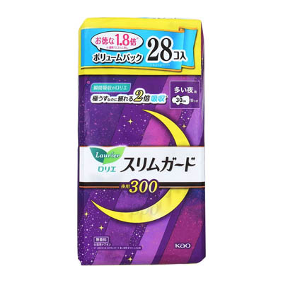 ロリエ　スリムガード　ボリュームパック　多い夜用300　28個入