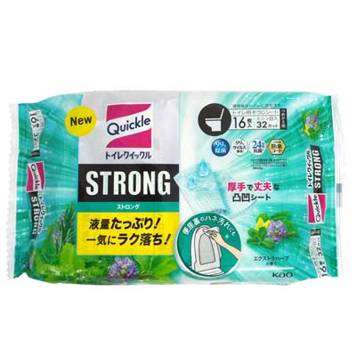 花王 トイレクイックル ストロング エクストラハーブの香り 詰め替え 16枚